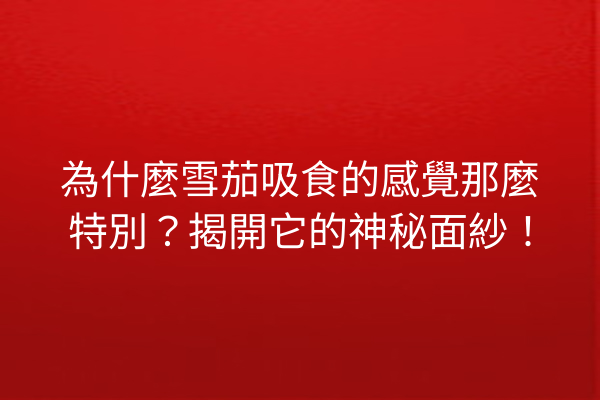 為什麼雪茄吸食的感覺那麼特別？揭開它的神秘面紗！